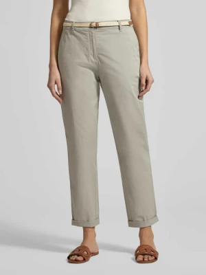Chinosy o kroju casual fit z dodatkiem bawełny Christian Berg Woman