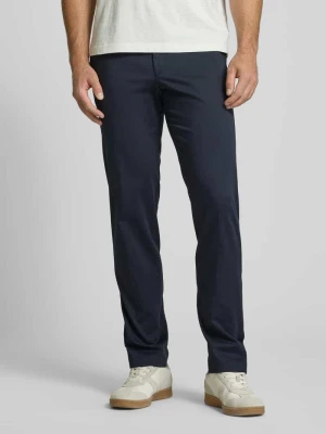 Chinosy o kroju regular fit w jednolitym kolorze model ‘Tilo’ hiltl
