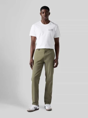 Chinosy o kroju regular fit z czystej bawełny Levi's Oliwkowy