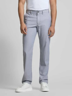 Chinosy o kroju regular fit z fakturowanym wzorem Christian Berg Men
