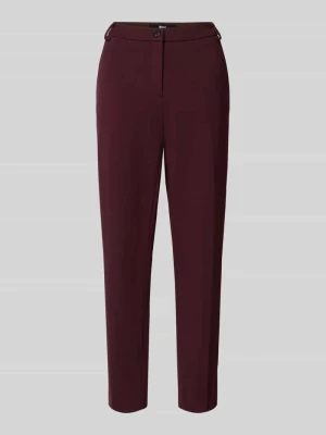 chinosy o kroju regular fit z mieszanka wiskozy model 'MARON' BRAX Bordowy