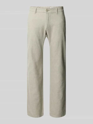 Chinosy o kroju regular fit z mieszanki bawełny i lnu model 'PHOENIX' s.Oliver RED LABEL