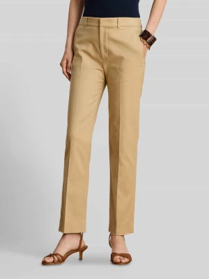 Chinosy o kroju regular fit z mieszanki bawełny model 'ABRIANNA' Lauren Ralph Lauren