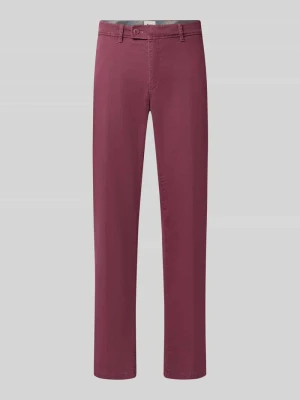 Chinosy o kroju regular fit z mieszanki bawełny model 'Evans' BRAX Lawendowy