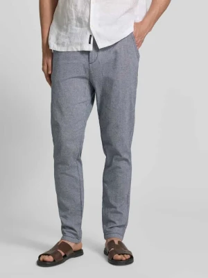 chinosy o kroju regular fit z mieszanki bawełny Tom Tailor Granatowy