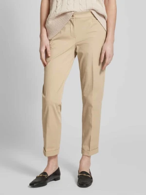 Chinosy o kroju regular fit z skróconym krojem RAFFAELLO ROSSI