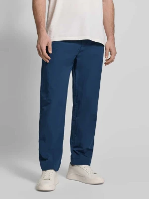 Chinosy o kroju regular fit z wbudowanym paskiem Boss Orange