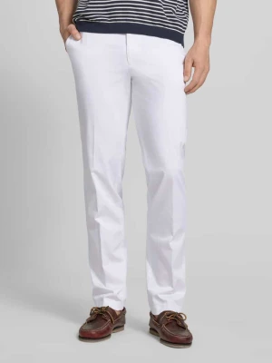 Chinosy o kroju regular fit z wpuszczanymi kieszeniami model 'Peaker' hiltl