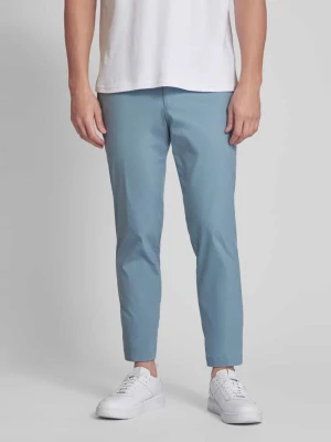 Chinosy o kroju regular fit z zakładkami w pasie model ‘Tarent’ hiltl