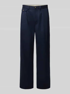 Chinosy o kroju relaxed fit z czystej bawełny Gant Granatowy