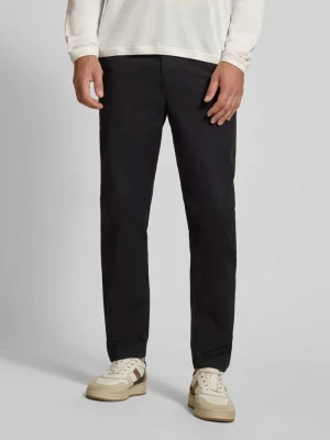 Chinosy o kroju relaxed fit z mieszanki bawełny Tom Tailor Czarny