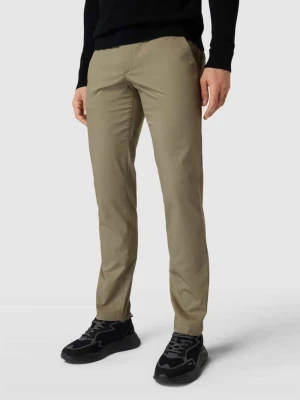 Chinosy o kroju slim fit z bocznymi, wpuszczanymi kieszeniami model ‘Ceramica’ Alberto