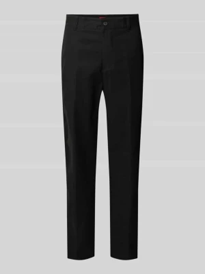Chinosy o kroju slim fit z czystej bawełny model ‘GENAR’ HUGO