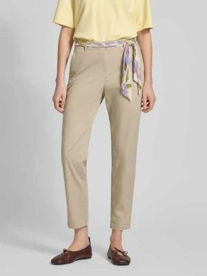 Chinosy o kroju slim fit z dodatkiem wiskozy Christian Berg Woman