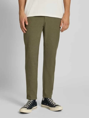 Chinosy szczotkowane o kroju slim fit z dodatkiem wiskozy model ‘MARK’ Only & Sons