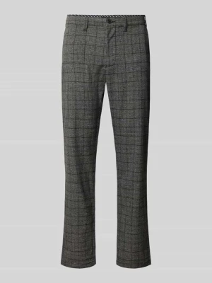 Chinosy o kroju slim fit z elastycznej mieszanki wiskozy z szlufkami na pasek Christian Berg Czarny
