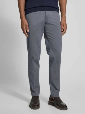 Chinosy o kroju slim fit z fakturowanym wzorem model ‘brody’ CINQUE