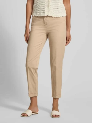 Chinosy o kroju slim fit z mieszanka bawełny model 'KARINA' CAMBIO