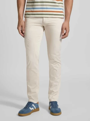 Chinosy o kroju slim fit z mieszanki bawełny Boss Orange