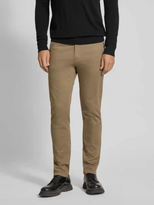 Chinosy o kroju slim fit z mieszanki bawełny Boss Orange