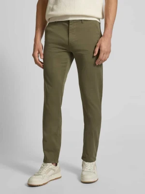 Chinosy o kroju slim fit z mieszanki bawełny Boss Orange