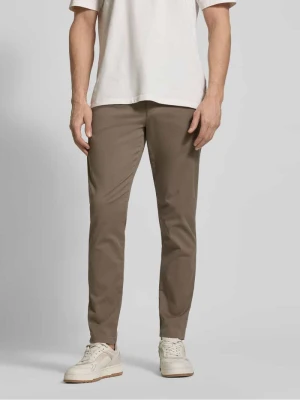 Chinosy o kroju slim fit z mieszanki bawełny ekologicznej model ‘175-SLIM NEW MILES’ Selected Homme