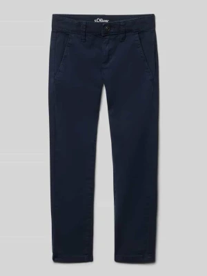 Chinosy o kroju slim fit z mieszanki bawełny model ‘BRAD’ s.Oliver RED LABEL