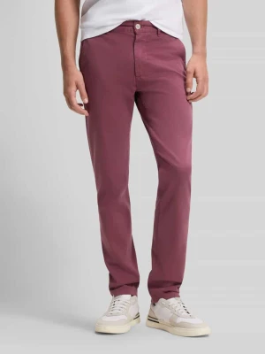 Chinosy o kroju slim fit z mieszanki bawełny model 'CHINO SLIM' Boss Orange