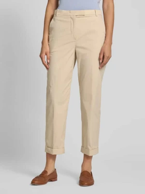 Chinosy o kroju slim fit z mieszanki bawełny Tommy Hilfiger Piaskowy