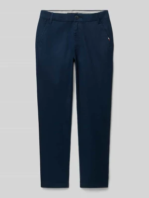 Chinosy o kroju slim fit z mieszanki bawełny Tommy Hilfiger Teens