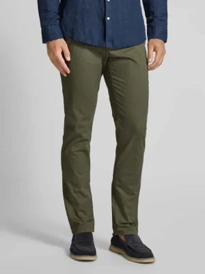 Chinosy o kroju slim fit z paskiem MCNEAL