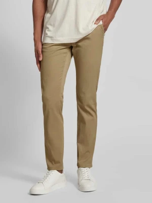 Chinosy o kroju slim fit z wpuszczanymi kieszeniami Boss Orange