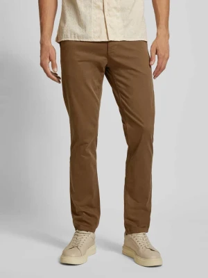 Chinosy o kroju slim fit z wpuszczanymi kieszeniami Boss Orange