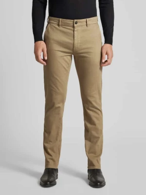 Chinosy o kroju slim fit ze szlufkami na pasek Boss Orange