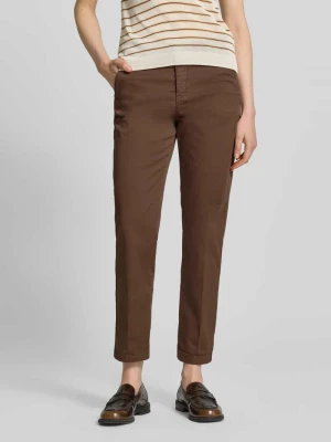 Chinosy o kroju straight fit w skróconym kroju MAC