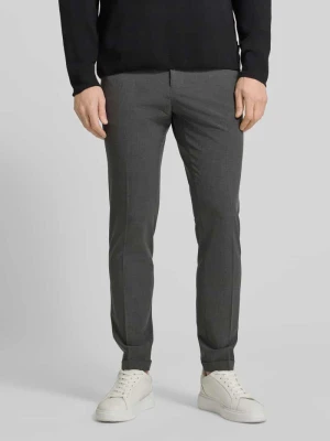 Chinosy o kroju straight fit z dżerseju model ‘Liam’ Matinique