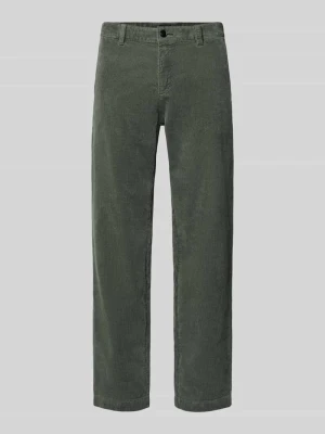 Chinosy o kroju tapered fit z mieszanki bawełny Boss Beżowy