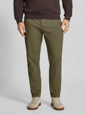 Chinosy o kroju tapered fit z mieszanki bawełny Boss Orange