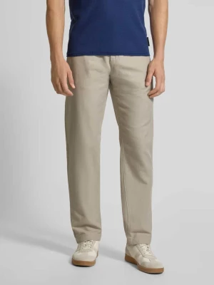 Chinosy o kroju tapered fit z mieszanki bawełny i lnu model ‘OSBY JOGGER’ Marc O'Polo