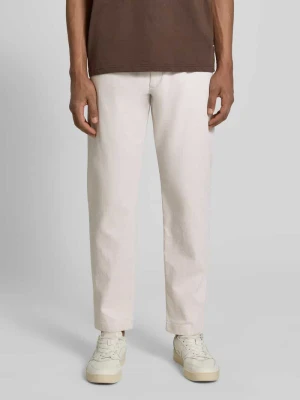 Chinosy o kroju tapered fit z mieszanki bawełny model 'CHINO PLEATED' Boss Orange