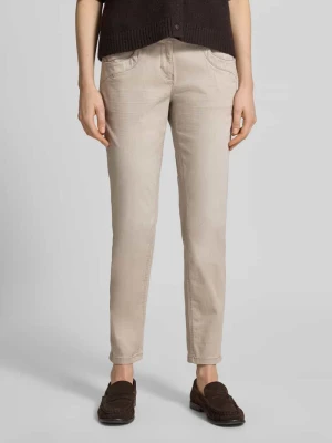 Chinosy o kroju tapered fit z mieszanki bawełny Tom Tailor