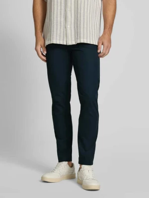 Chinosy o kroju tapered fit z wpuszczanymi kieszeniami model ‘TIM’ Knowledge Cotton Apparel