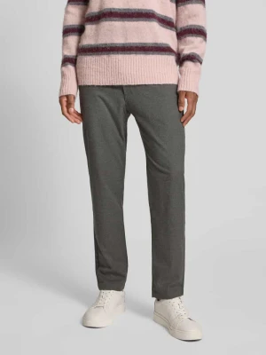Chinosy o kroju tapered z dodatkiem wiskozy model ‘CHINO-TAPERED’ Boss Antracytowy
