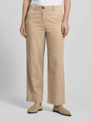 Chinosy o kroju tapered z mieszanki bawełny, lyocellu i lnu Marc O'Polo