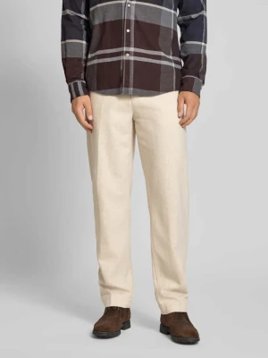 Chinosy o kroju tapered z mieszanki wełny model ‘CHINO-ST’ Boss Orange