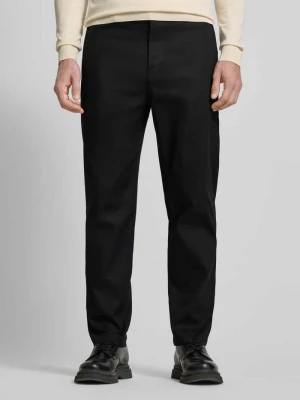 Chinosy o kroju tapered z trokami ściągającymi model ‘CHINO ST-P’ Boss Orange