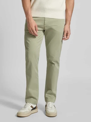 Chinosy regular fit z mieszanki bawełny i elastanu Boss Orange