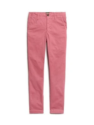Chinosy Superdry różowy