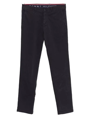 Chinosy Tommy Hilfiger granatowy