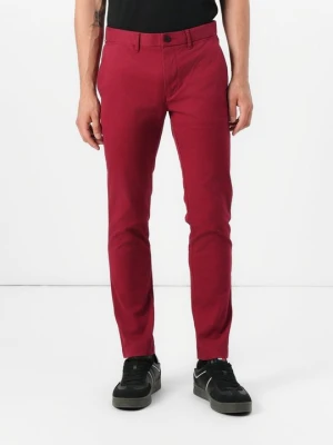 Chinosy Tommy Hilfiger czerwony
